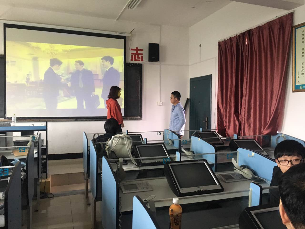 德语口语技能大赛现场