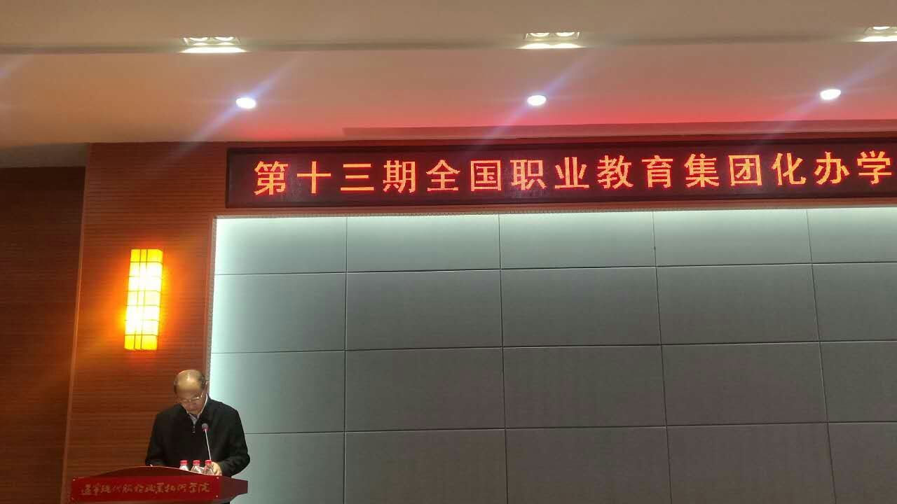 全国职业集团化办学工作专家组副组长高鸿
